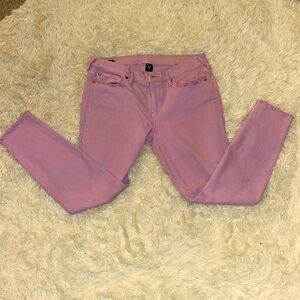 True Religion lavender skinny jeans